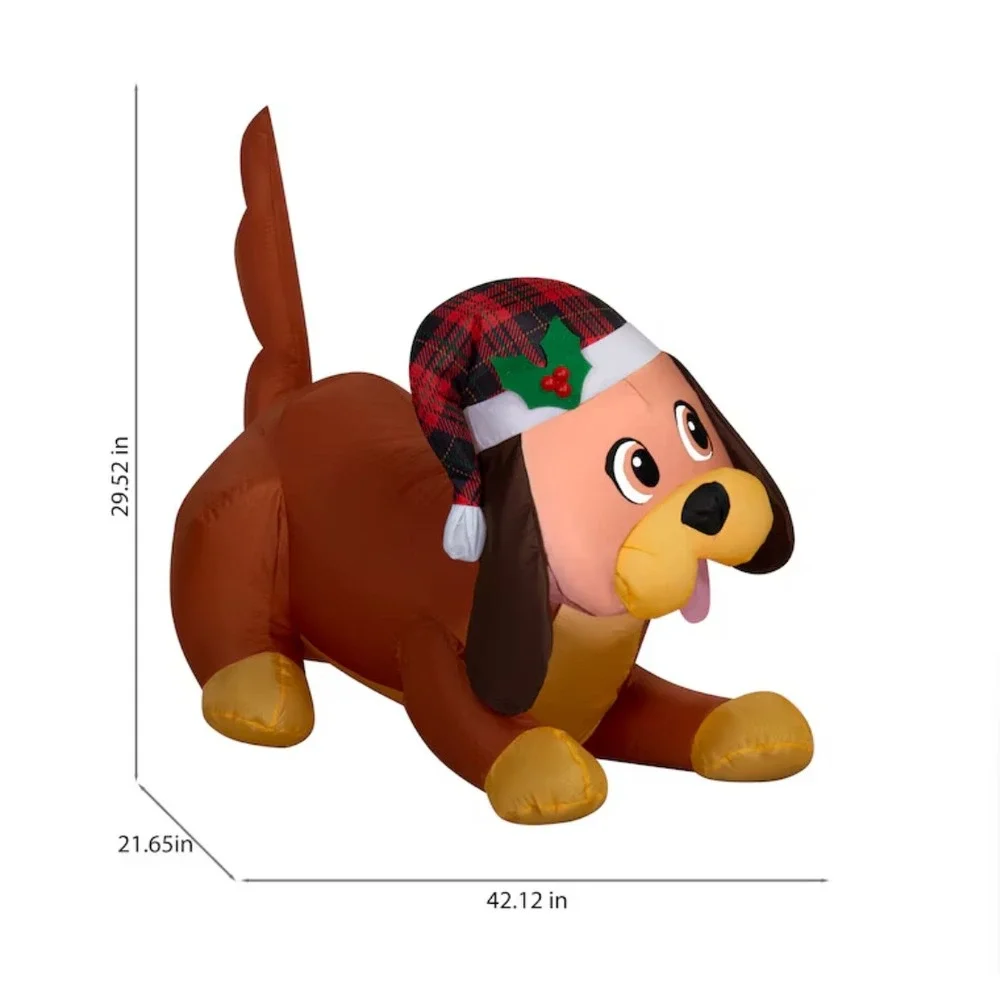 Holiday Living 3.5' Puppy Dog‎ Airblown Inflatable Lighted LED Christmas Decor